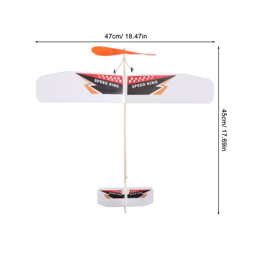 Kit de planeur en mousse facile à assembler avec élastique pour s'amuser en famille 1