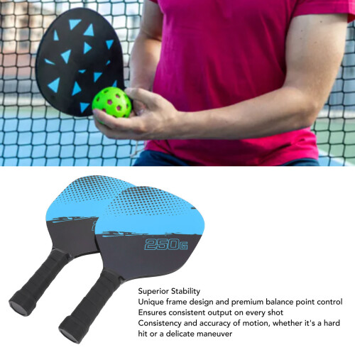 Blaues Pickleball-Paddelset, Std. Größe, 4 Bälle 2
