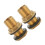 Adaptador de latão para tanque G3/8 para G1/2 com junta (pacote com 2) 2