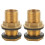 Adaptador de latão para tanque G3/8 para G1/2 com junta (pacote com 2) 4