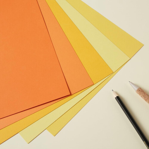 Papel cartão 8,5x11 polegadas, 230 g/m² – 30 folhas, 5 cores 2