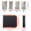 30 Pcs Screwdriver Bit Set Security Bit Set Long Screwdriver Bits Kit Slotted for Square Torx Bits with Pouch 5