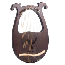 Lyre Harp Easy to Play Harp Rich Sound Lyre Lightweight Sky Blue European Pattern