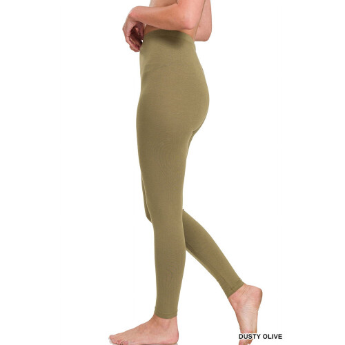 Damleggings i premiumbomull med hög midja och lång längd 2