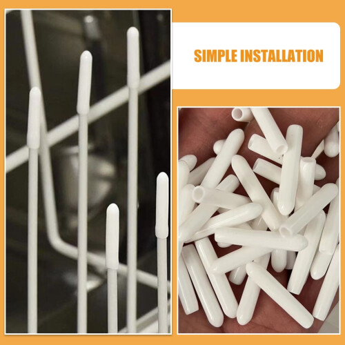 100 stk. hvite PVC-hetter til oppvaskmaskin 2
