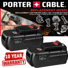 2Pack 18V 4.5Ah Replace Battery for Porter Cable PC18B 18-Volt Cordless Tools