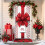 Faixa decorativa natalina para porta, 70x35 polegadas, estilo festivo para pendurar. 1