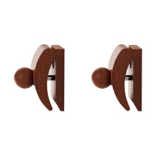 Tapestry Hangers, Wooden Wall Art Clamps (2pcs), 1.18x3.14x1.77 in, Brown – Compatible with Quilts & Tapestries