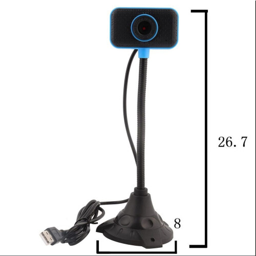 Teacher Document Camera with Long Arm, Compatible with PC/Laptop, Streaming Webcam + Mic + Light + Stand 2