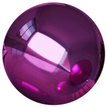Boule de jardin réfléchissante en acier inoxydable 13,5 cm