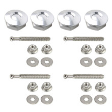 4Pcs Car Bumper Pin Pins Lock Quick Fasteners Lock Bonnet Lock Pins Lock Clip