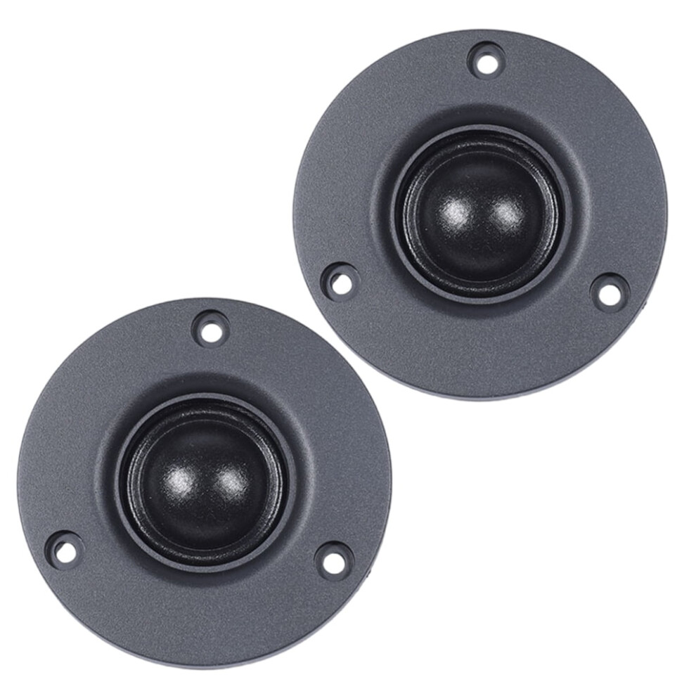 Tweeter Speaker 1Pair 25Core 3Inch 30W 74Mm Silk Film Domes Membrane High Fidelitys Trebles Loudspeaker Diaphragm Black 9422877358588