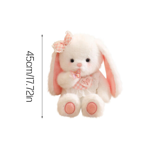 Peluche Lapin 45 cm Douce et Câline 1