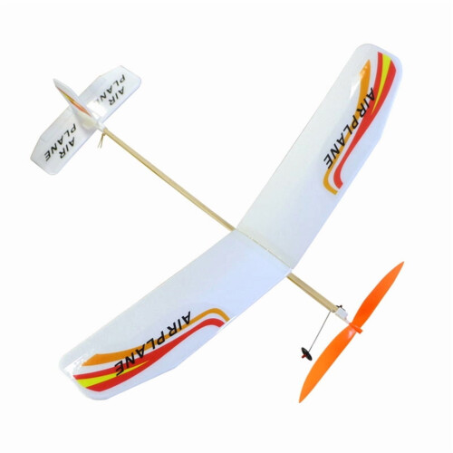 Kit de planeur en mousse facile à assembler avec élastique pour s'amuser en famille