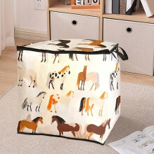 Sac de rangement grande capacité pour couettes, couvertures et vêtements (1 pièce), 19,69 x 14,69 x 19,69 pouces. Sac fourre-tout robuste avec