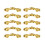 Vintage Drawer Pull Handles Antique Bronze Gold 10 pcs 1.18 1