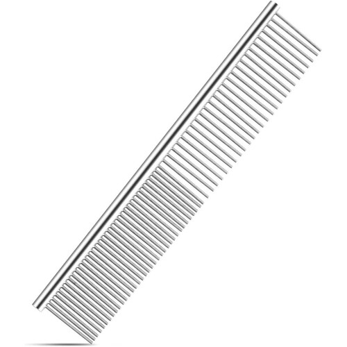 Rustfri stål kæledyrsplejekam 19 cm