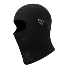Fleece muts met grappig zwart roversmasker, feestmuts die het hele hoofd bedekt