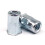 Half Hexagon Flat Head Rivet Nuts, Zinc Plated Carbon Steel Open Semi Hex Thread Insert Nutsert Open Blue 1