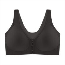 Plus Size Push-Up-BH mit Frontverschluss, Schwarz, Größe 44