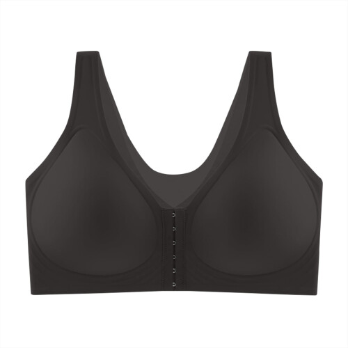 Plus Size Push-Up-BH mit Frontverschluss, Schwarz, Größe 44