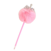 Stylo à bille pompon en fourrure, outil d'écriture amusant, 0,7 mm, rechargeable, idéal pour les étudiants, l'écriture et le dessin, parfait