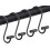 Crochets de rideau de douche en métal antirouille, lot de 12 1