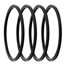 Black Silicone Bottle Lid Sealing Ring4Pack