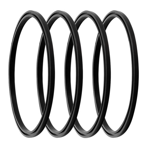 Black Silicone Bottle Lid Sealing Ring4Pack