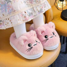 Girls Slippers Cozy Cartoon Indoor Footwear For Kids Warm Soft Sole Home Comfort