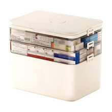 3 Tier Storage Box Empty Family Emergencies Kit Container Portable Plastic Storage Organizer Holder Multipurpose Box With Handle For Home Travel