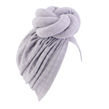 Turban versatil, moale, confortabil, pentru femei, pacienți cu cancer, eșarfă, pălărie, gri