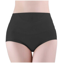 Culottes post-partum pour femmes, sous-vêtements gainants sans coutures, confortables et respirants, en maille, noir, XL