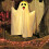 Κρεμαστά φωτιζόμενα φαντάσματα για το Halloween με τρομακτικό ζεστό λευκό LED, 1