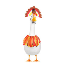 Déguisement d'oie pour Halloween - Sorcière - Vêtements pour oie de jardin - Costume d'automne pour oies - Décoration extérieure pour terrasse,