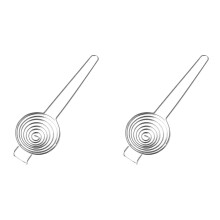 Ägguleseparator i rostfritt stål, 2-pack, 9 tum