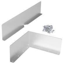 4 Pack Rain Gutter Splash Guards for House Roof Corner Diverter