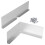 4 Pack Rain Gutter Splash Guards for House Roof Corner Diverter 1