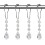 Crochets de rideau de douche transparents (12 pièces) 1