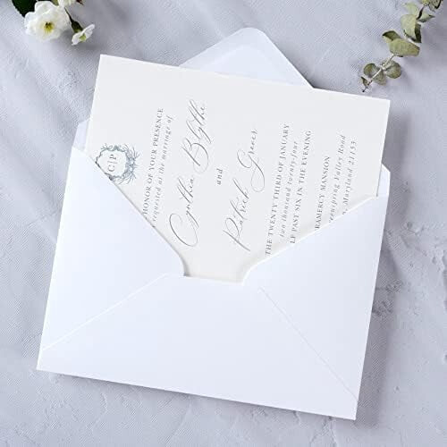 Olive Green 5.25 x 7.25 in Envelopes for 5x7 Invitations 2