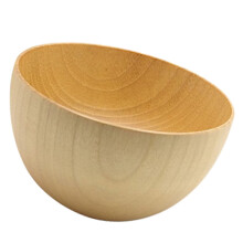 Serving Bowls Wooden Bowl Light Brown Food Container Any Occasion 1Pack