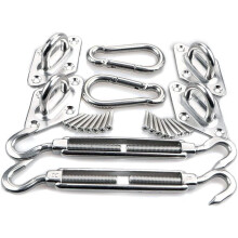 Kit de fixation pour voile d'ombrage en acier inoxydable M8