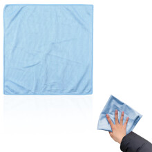 Fiber Glass Cloth Car Wiping Cloth Water Absorbing and Traceless Cloth Multi Functional Cleaning Cloth for Car and Home Cleaning, Blue