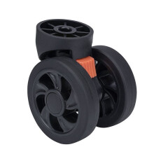 Roues pivotantes à 360 ultra-résistantes, lot de 4, noires