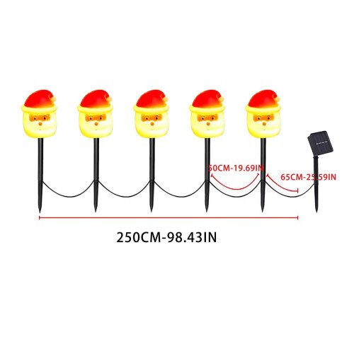 Solcellslampor för utomhusbruk, vattentäta, 5-pack 2