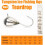 Umalede wolfram dråbeformede isjigs – 10 stk., 2,7–7 mm 2