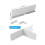 Rain Gutter Splash Guards for Roof Corners 4 Pack 4