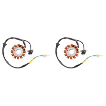 2X Coil 12 Pole Stator Coil Ignition Stator for GY6 125Cc 150Cc