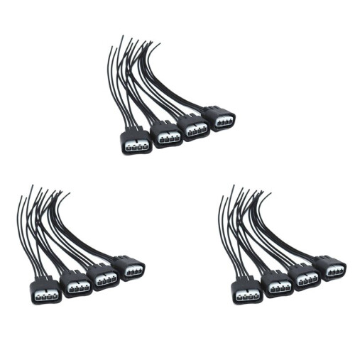 12Pcs Ignition Coil Pigtail Connector Repair Harness Kit Set for 1
