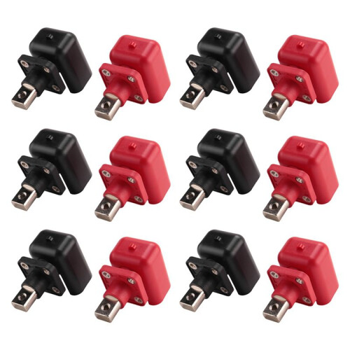 12 Pcs 200A All-Copper Lithium Post High-Current Copper Terminal Battery Connector  Storage Terminal(B)